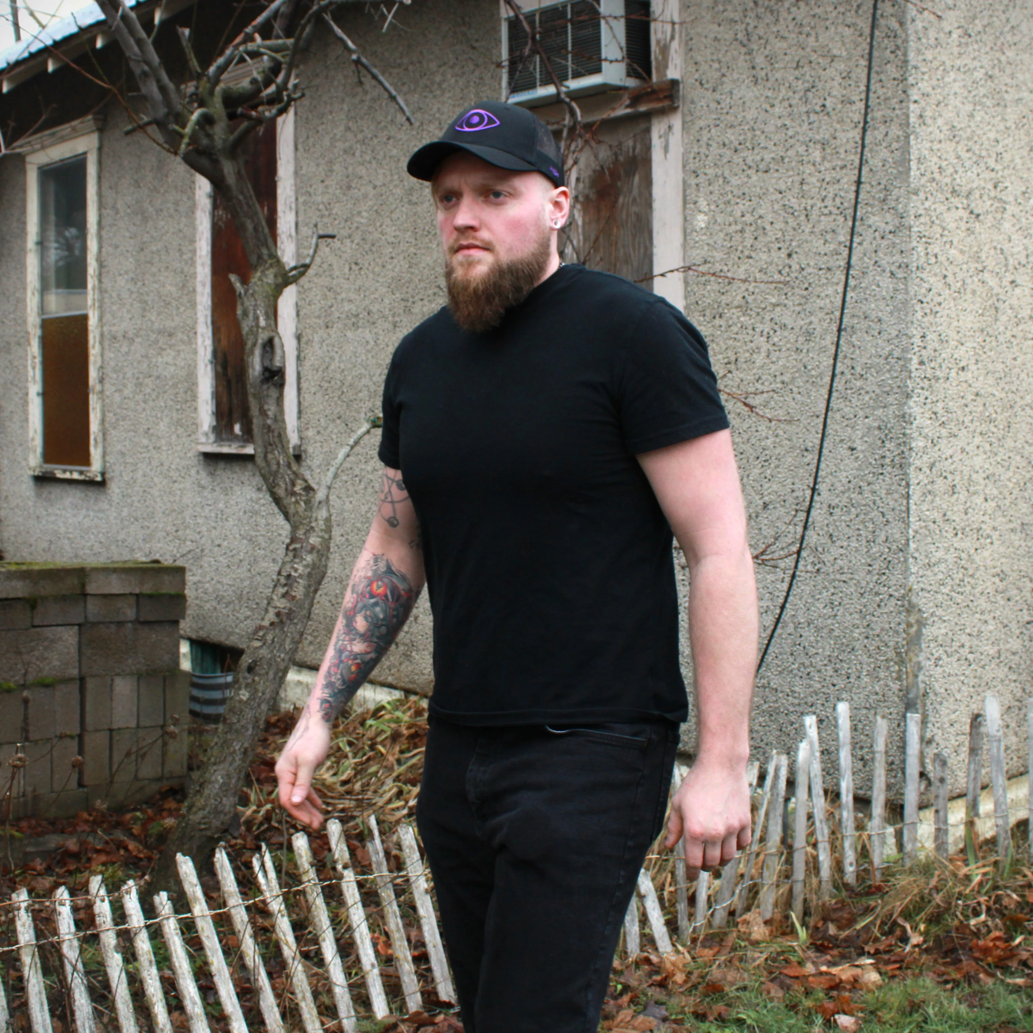 Clean Greek Argus Trucker Cap - Black - Image 3
