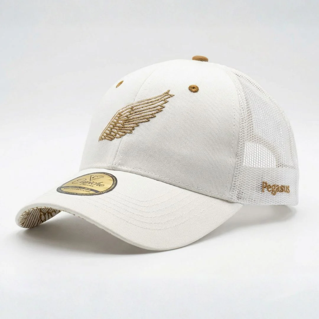 Clean Greek Pegasus Trucker Cap - White - Image 4