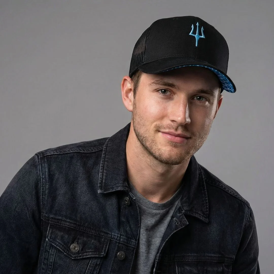 Clean Greek Poseidon Trucker Cap - Black - Image 11