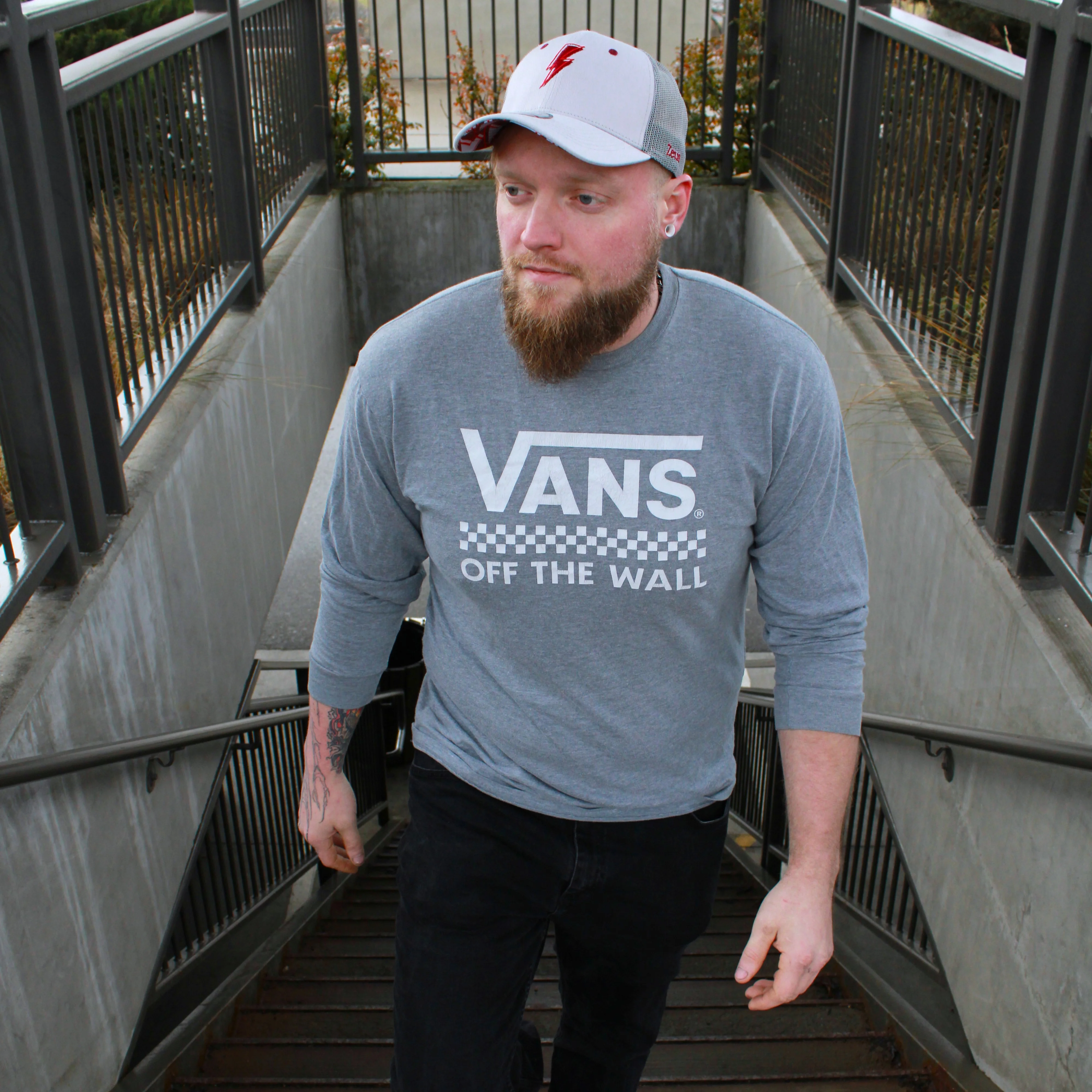 Clean Greek Zeus Trucker Cap - Grey - Image 4