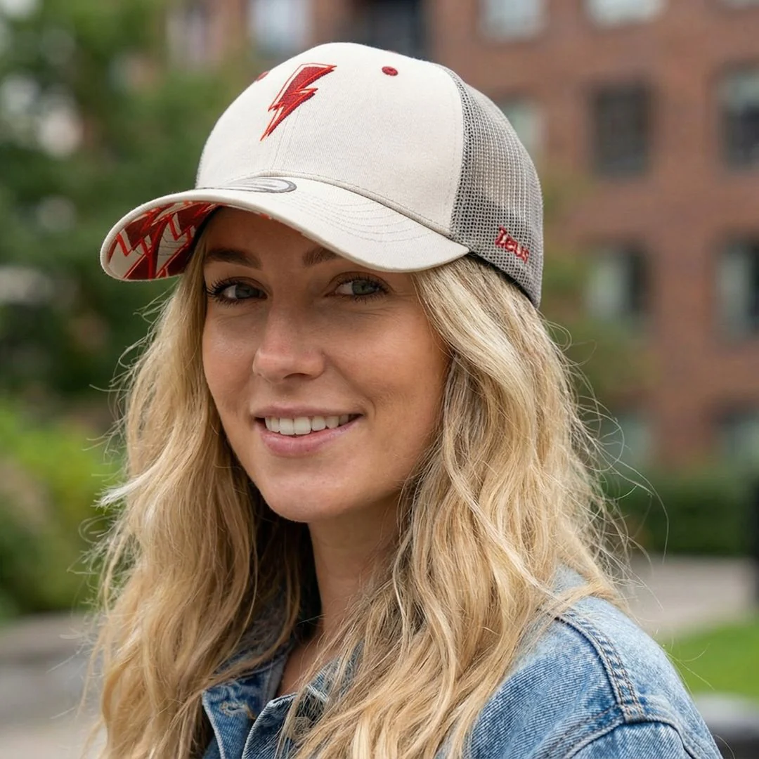 Clean Greek Zeus Trucker Cap - Grey - Image 6
