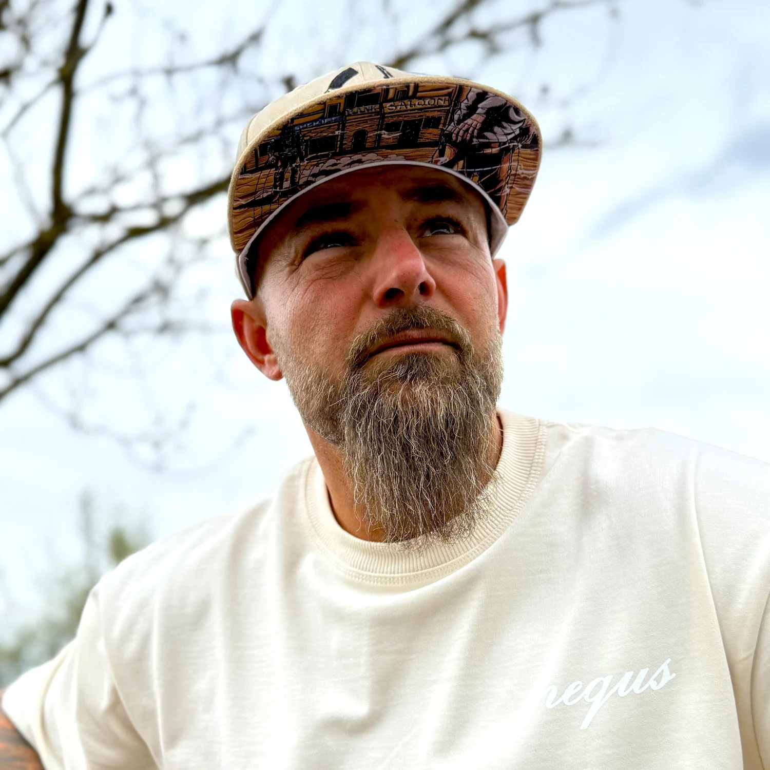 Cowboy Duel Snapback - Light Beige Suede - Image 6
