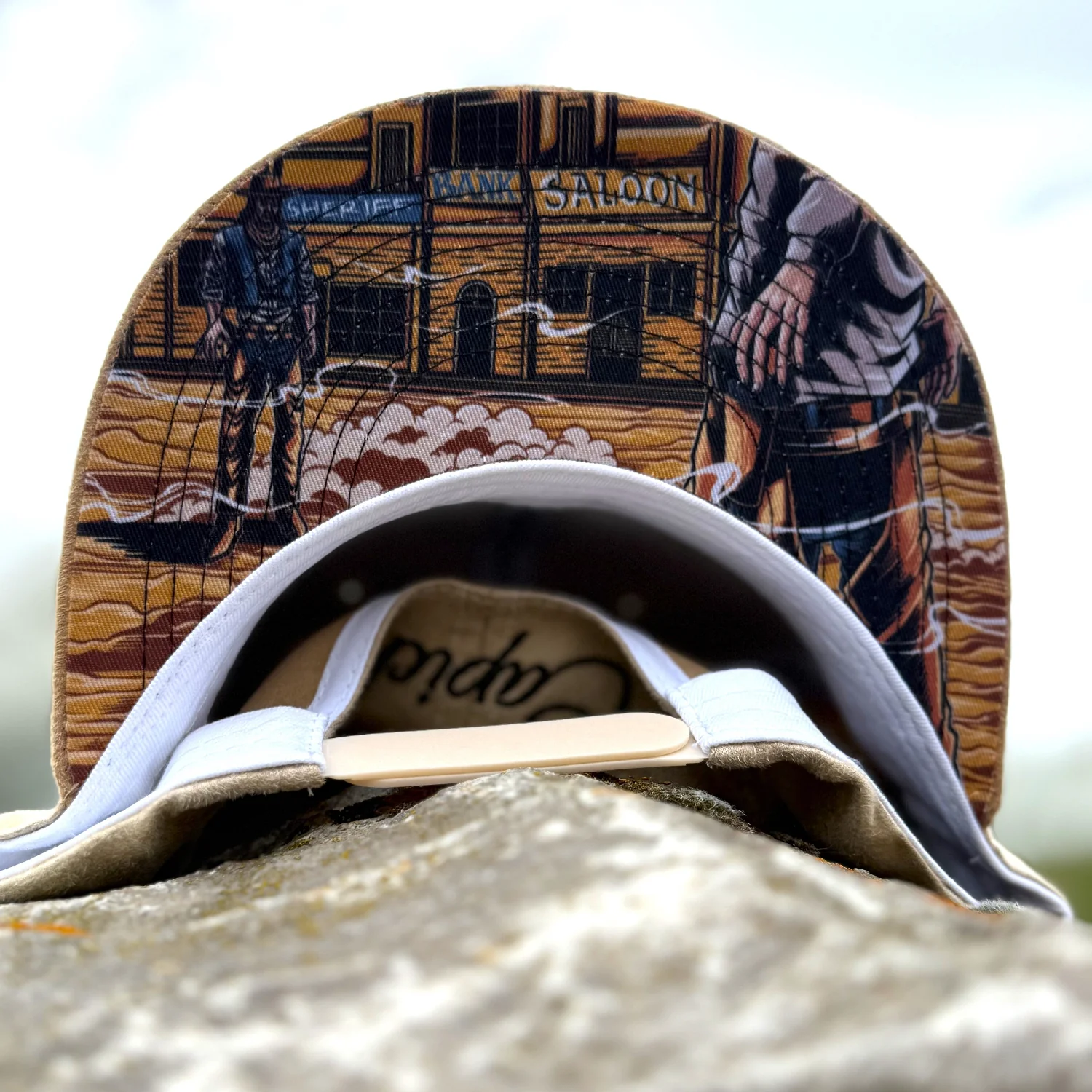 Cowboy Duel Snapback - Light Beige Suede - Image 7