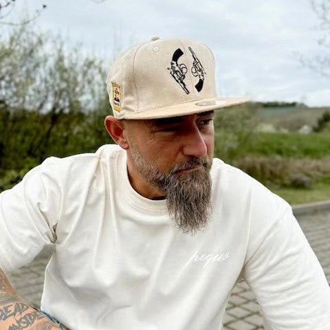 Cowboy Duel Snapback - Light Beige Suede - Image 8