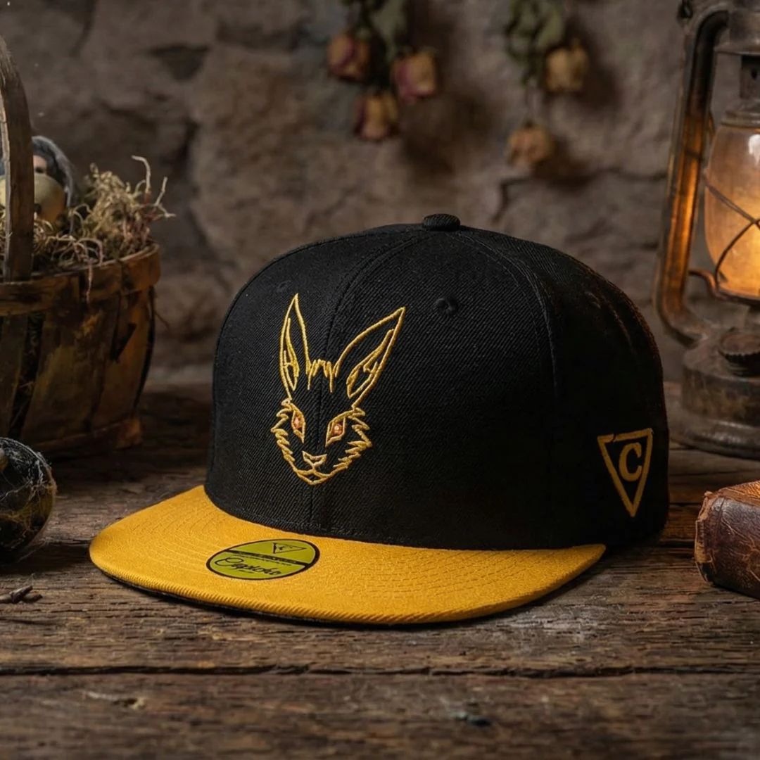 LIMITED EDITION Creepy Easter Snapback - Black/Yellow - Image 5