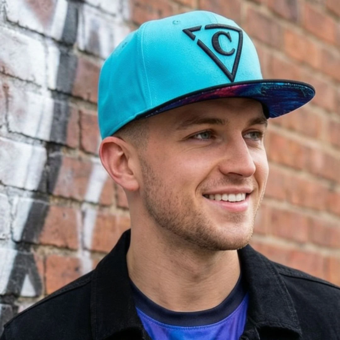 Crocodile Snapback - Blue/Black - Image 3