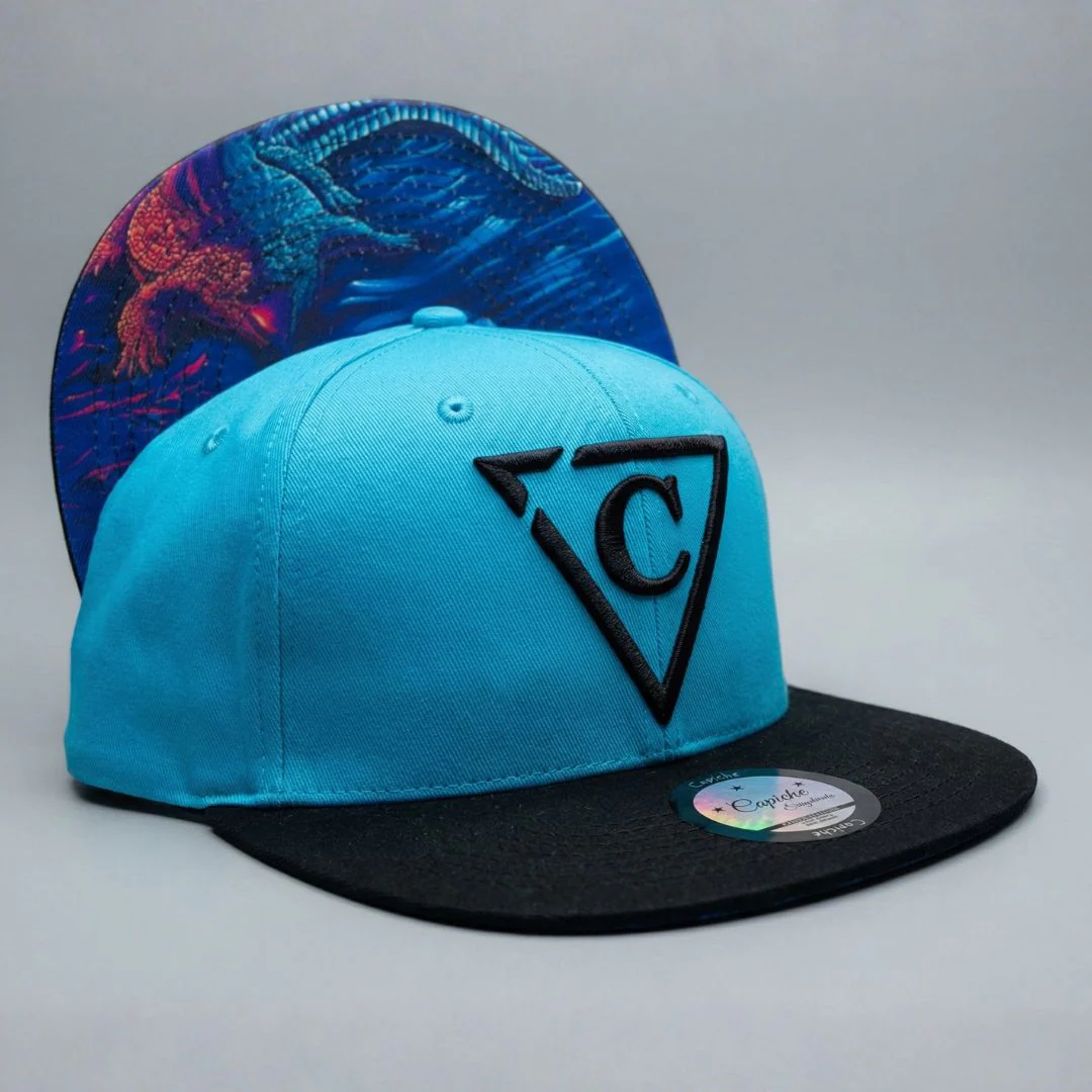 Crocodile Snapback - Blue/Black - Image 4