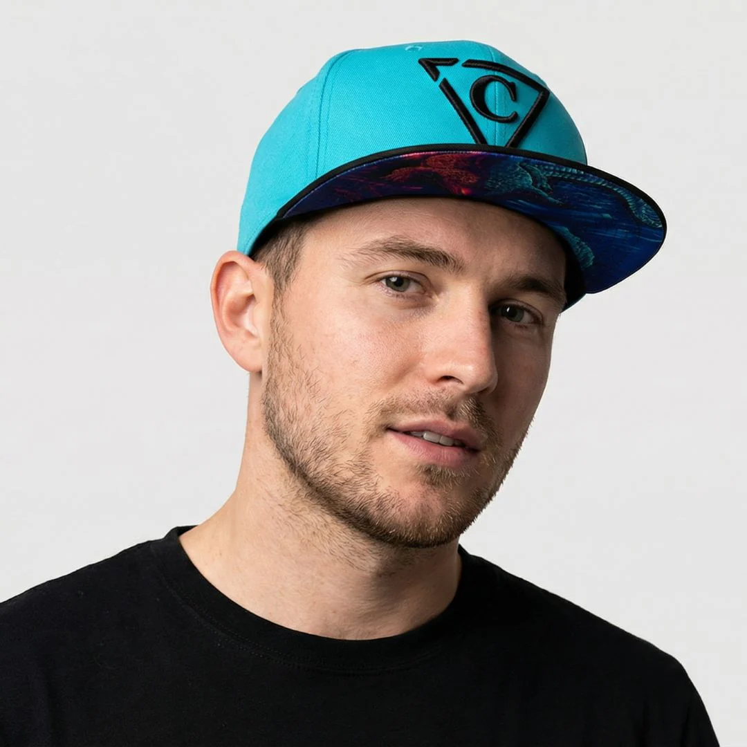 Crocodile Snapback - Blue/Black - Image 9