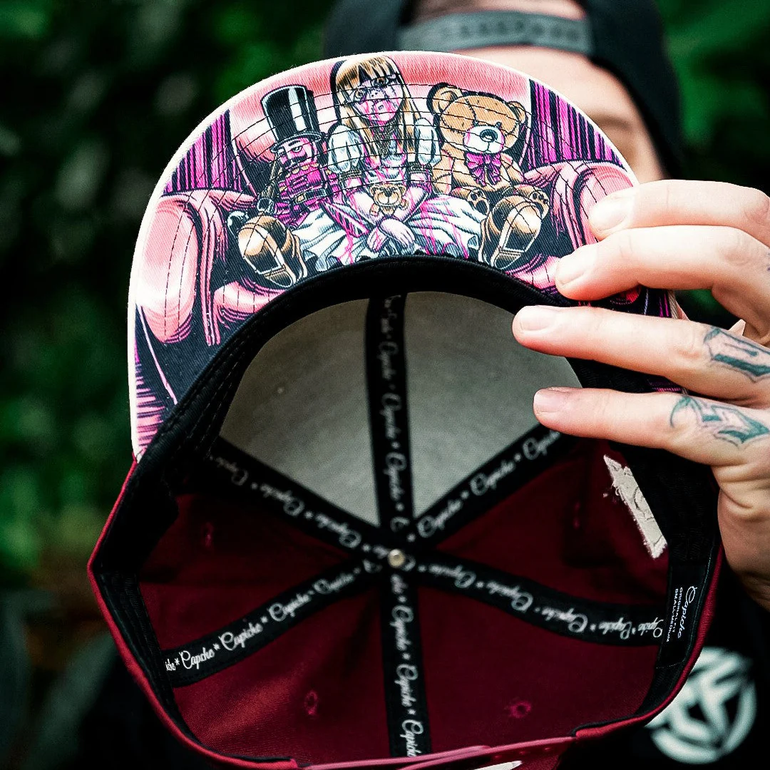 Cursed Dolls Snapback - Red/Light Beige - Image 3