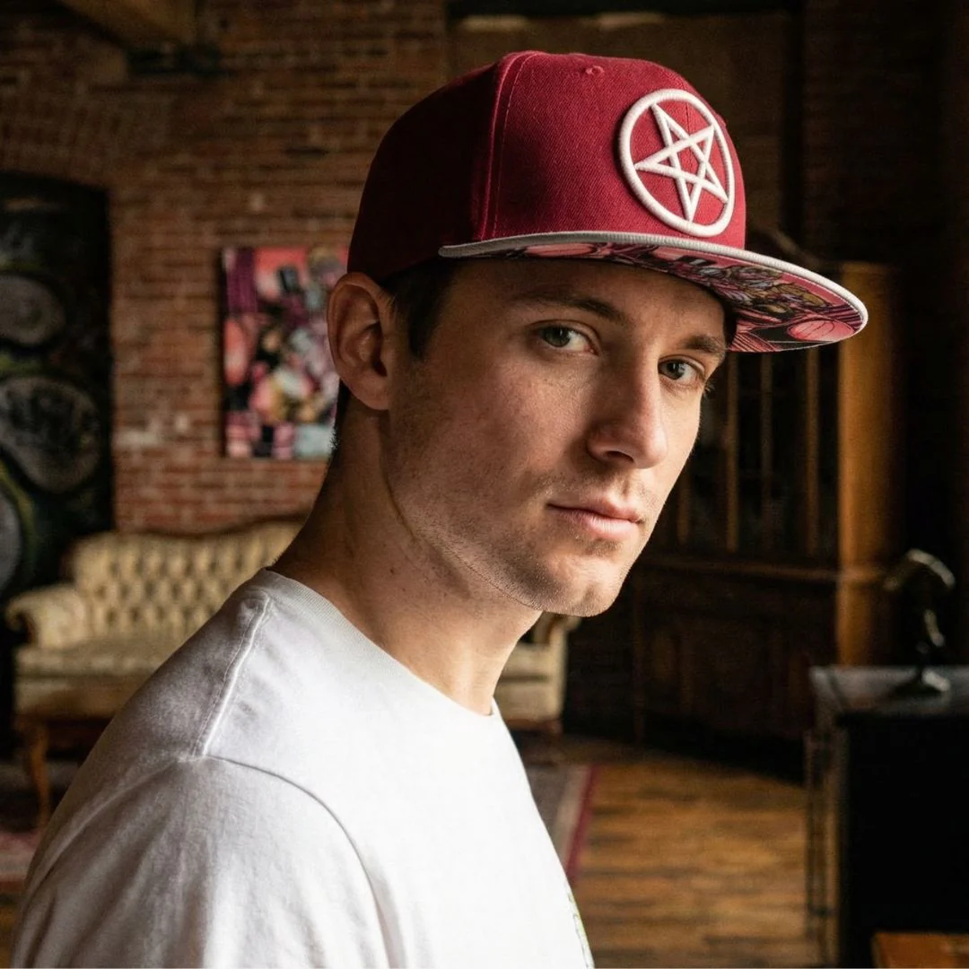 Cursed Dolls Snapback - Red/Light Beige - Image 6