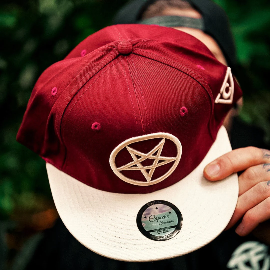 Cursed Dolls Snapback - Red/Light Beige - Image 7