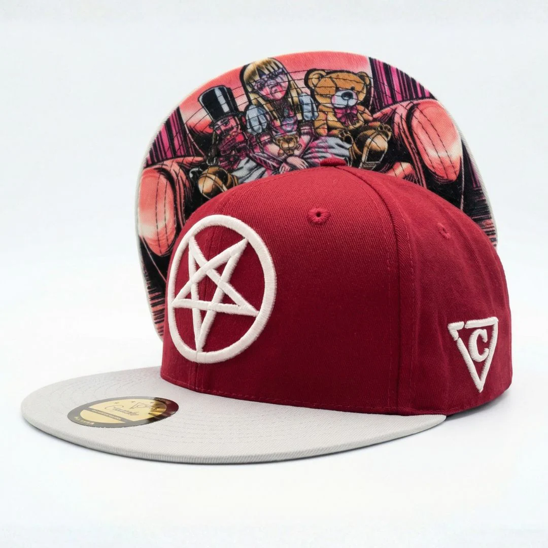 Cursed Dolls Snapback - Red/Light Beige - Image 9