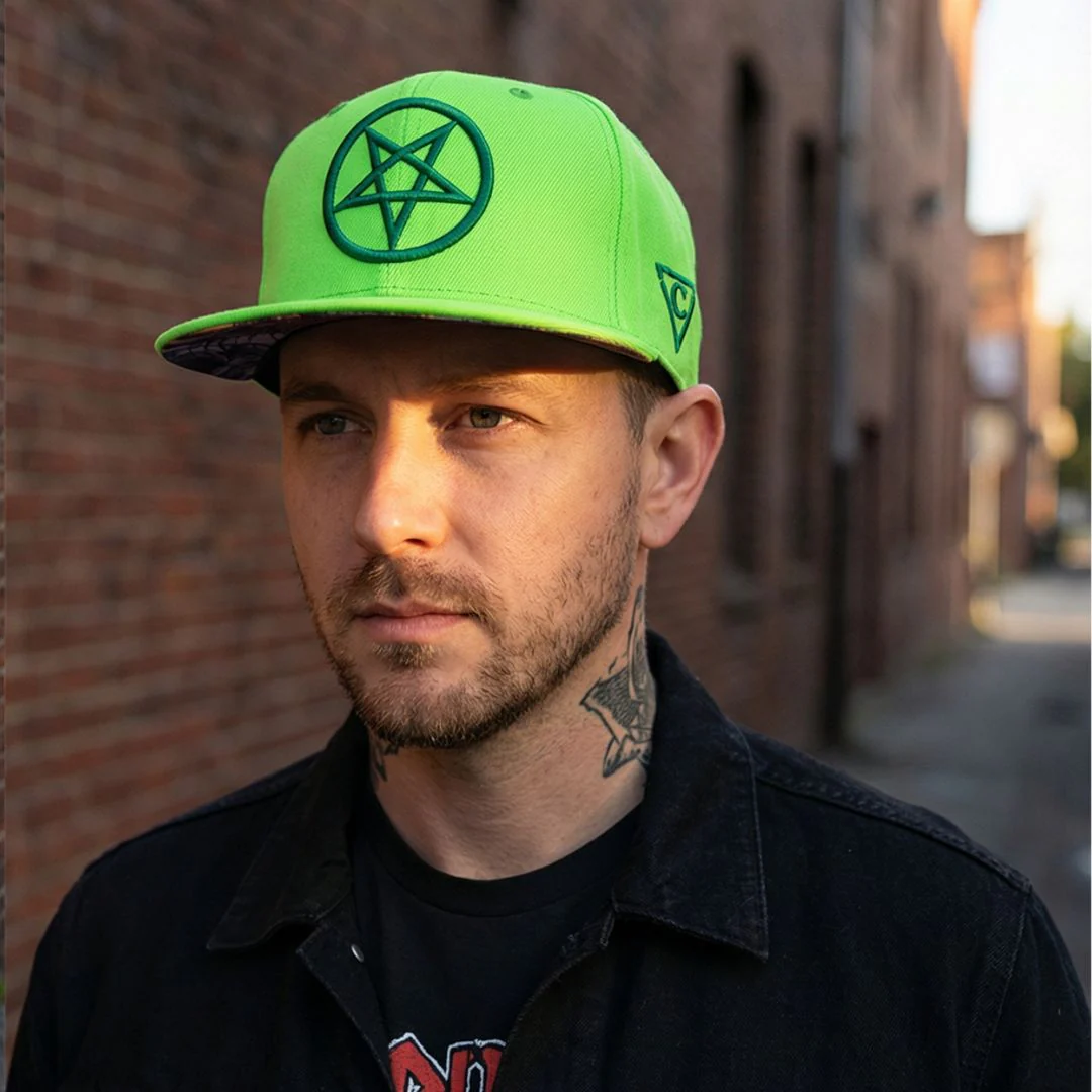 Cursed Mansion Snapback - Neon Green - Image 3