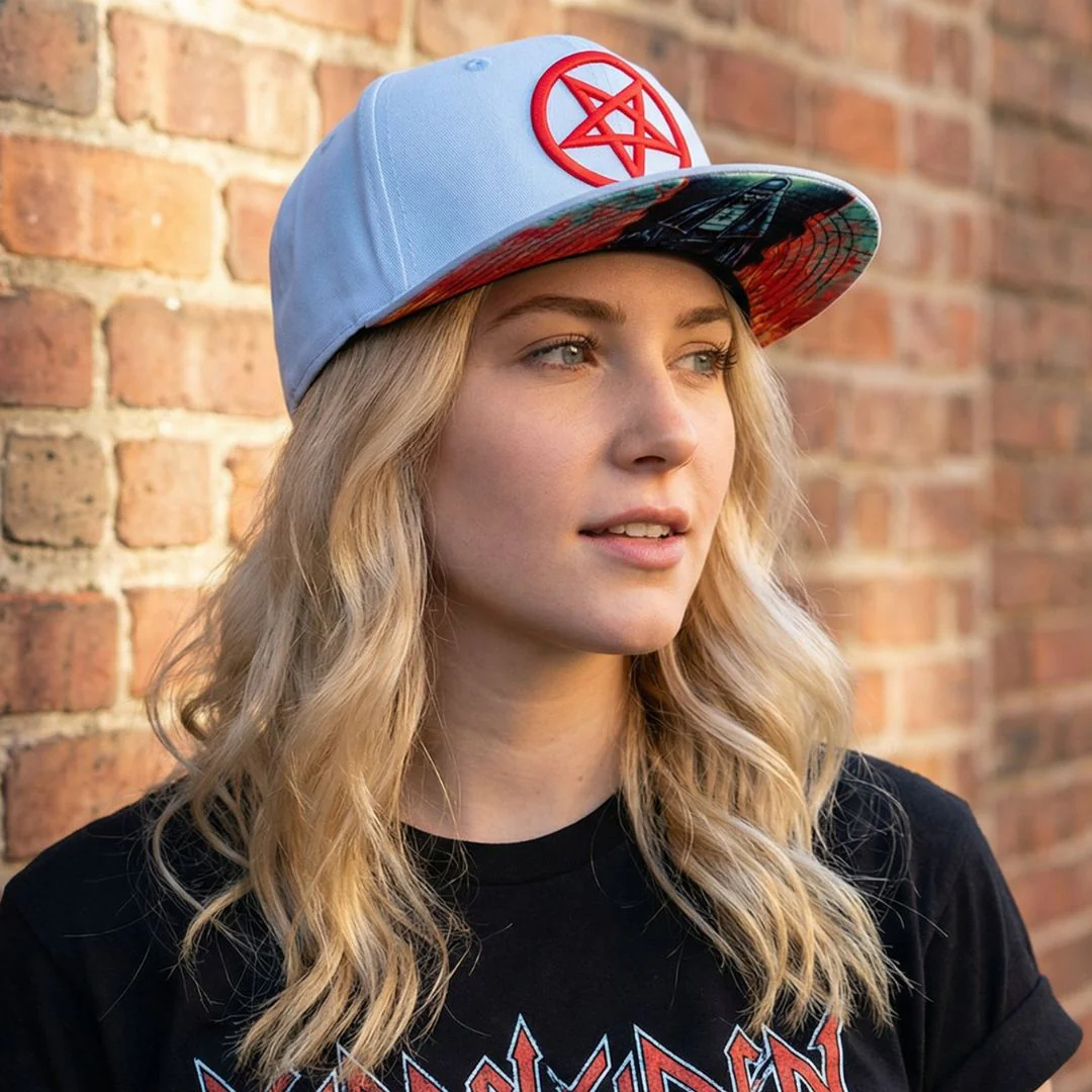 Cursed Nun Snapback - Light Grey - Image 3