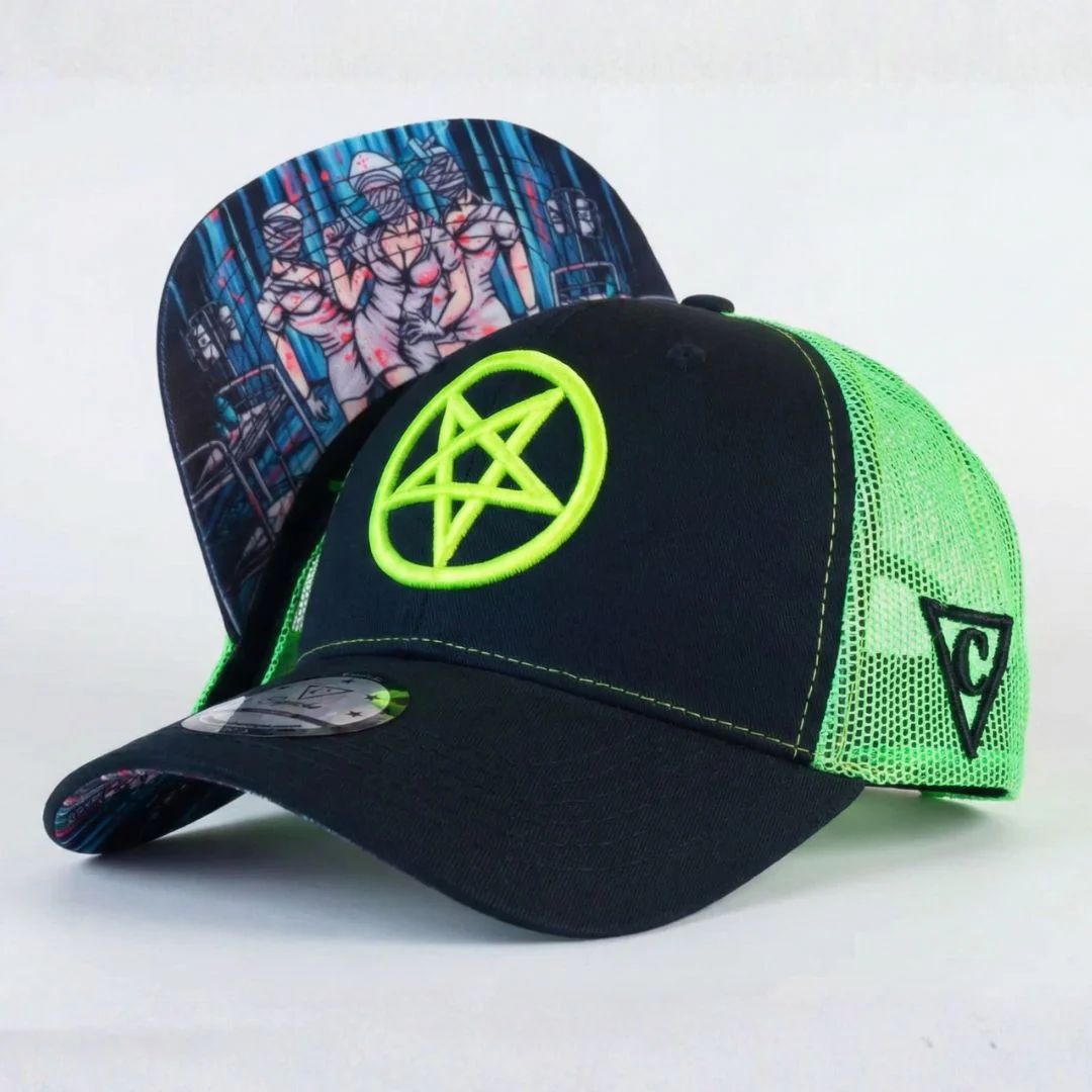 Cursed Nurse Trucker Cap - Black - Image 6