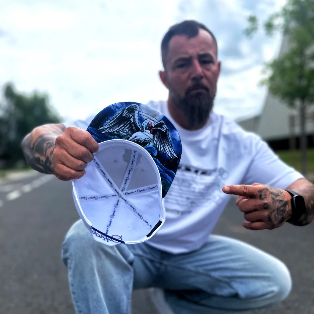 Cycnus Snapback - White/Blue - Image 6