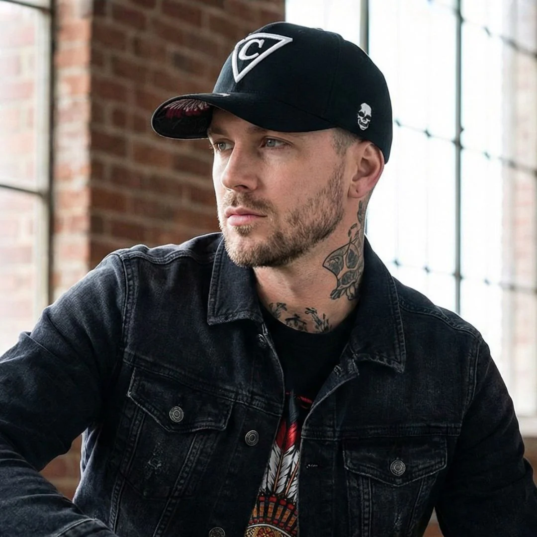 Dead Chief Curved Baseball Cap - Black - Image 11
