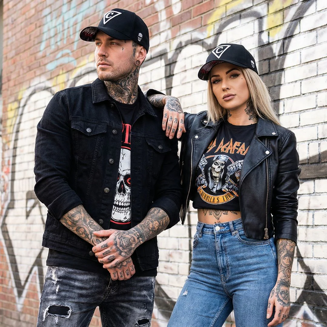 Dead Chief Curved Baseball Cap - Black - Image 5