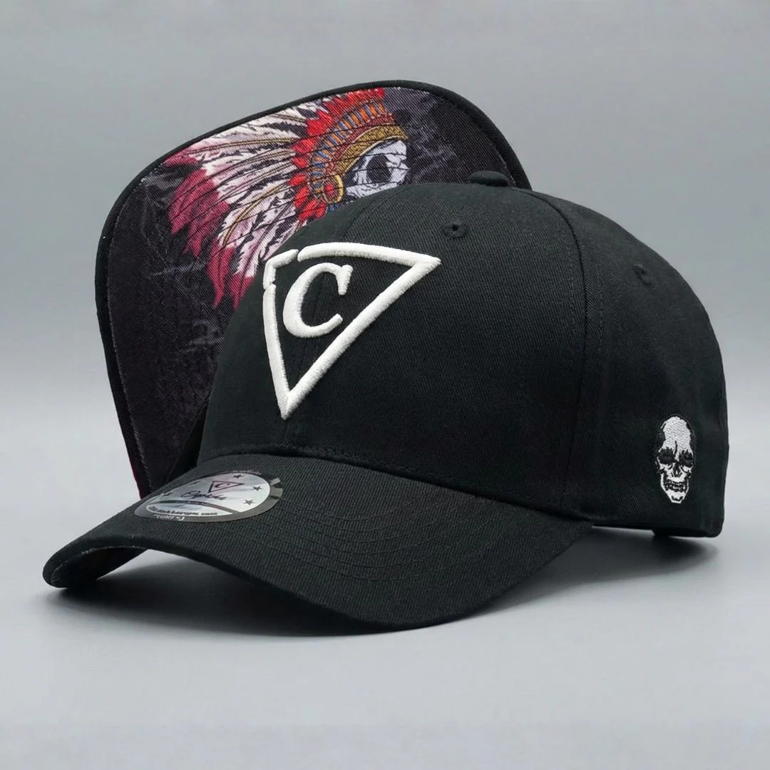 Dead Chief Curved Baseball Cap - Black - Image 8