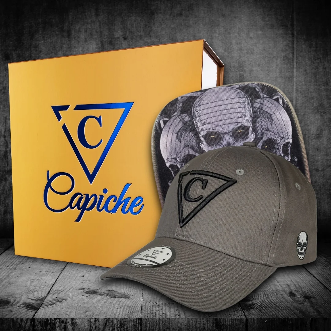 Dead Gang Curved Baseball Cap - Grey - Image 7