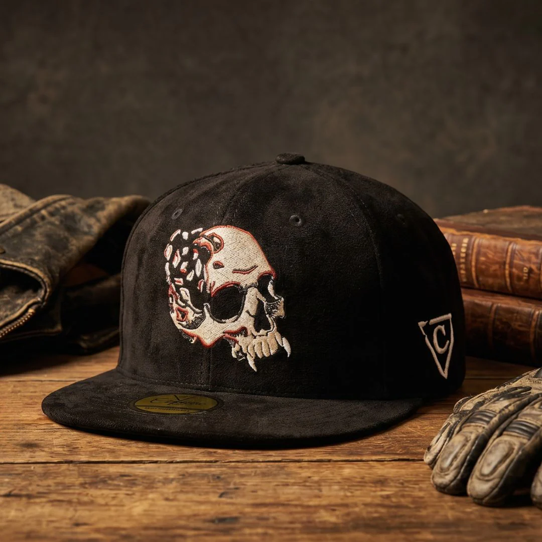 LIMITED EDITION Deadly Cave Snapback - Black Suede - Image 4
