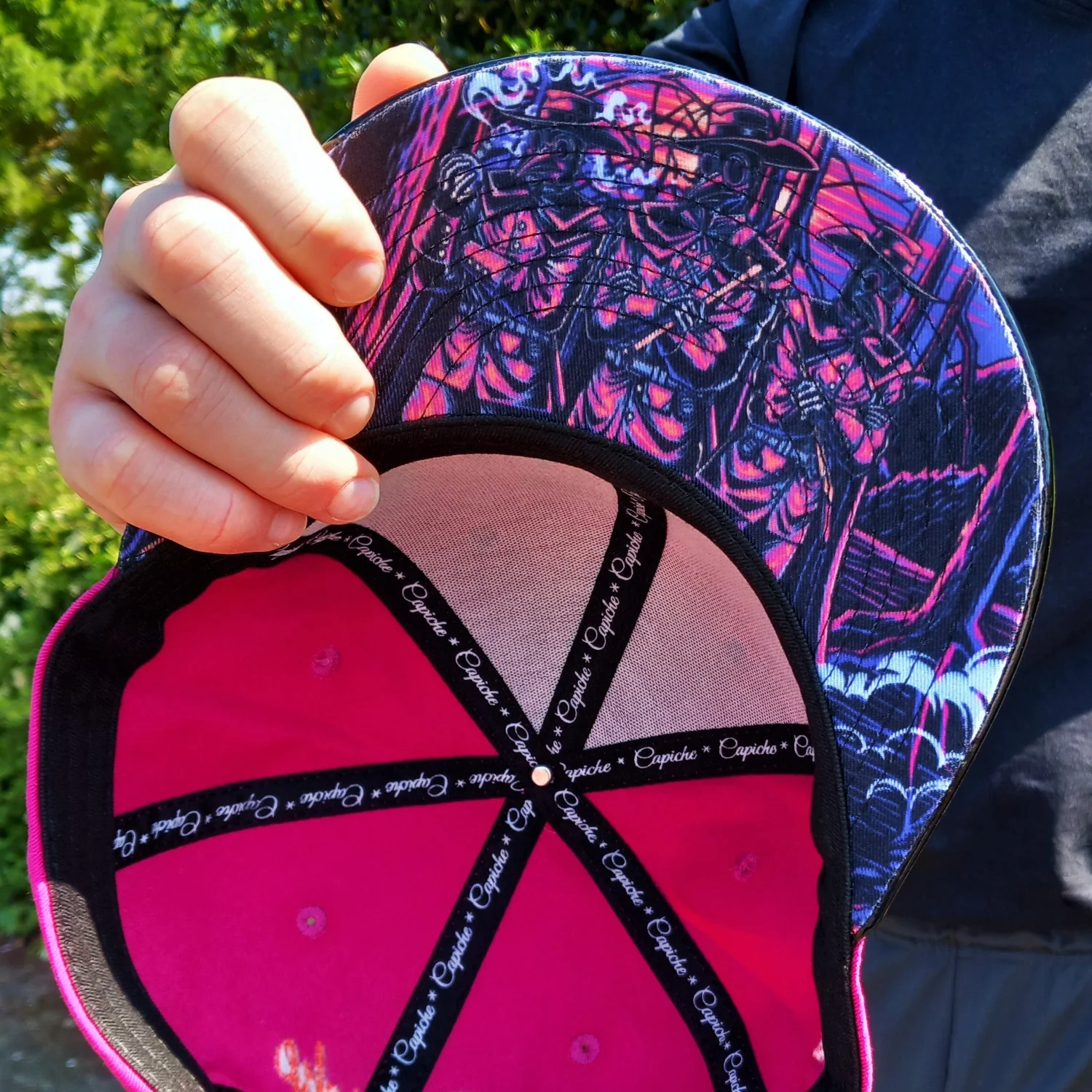 Death Plague Snapback - Ruby/Black Metallic - Image 4