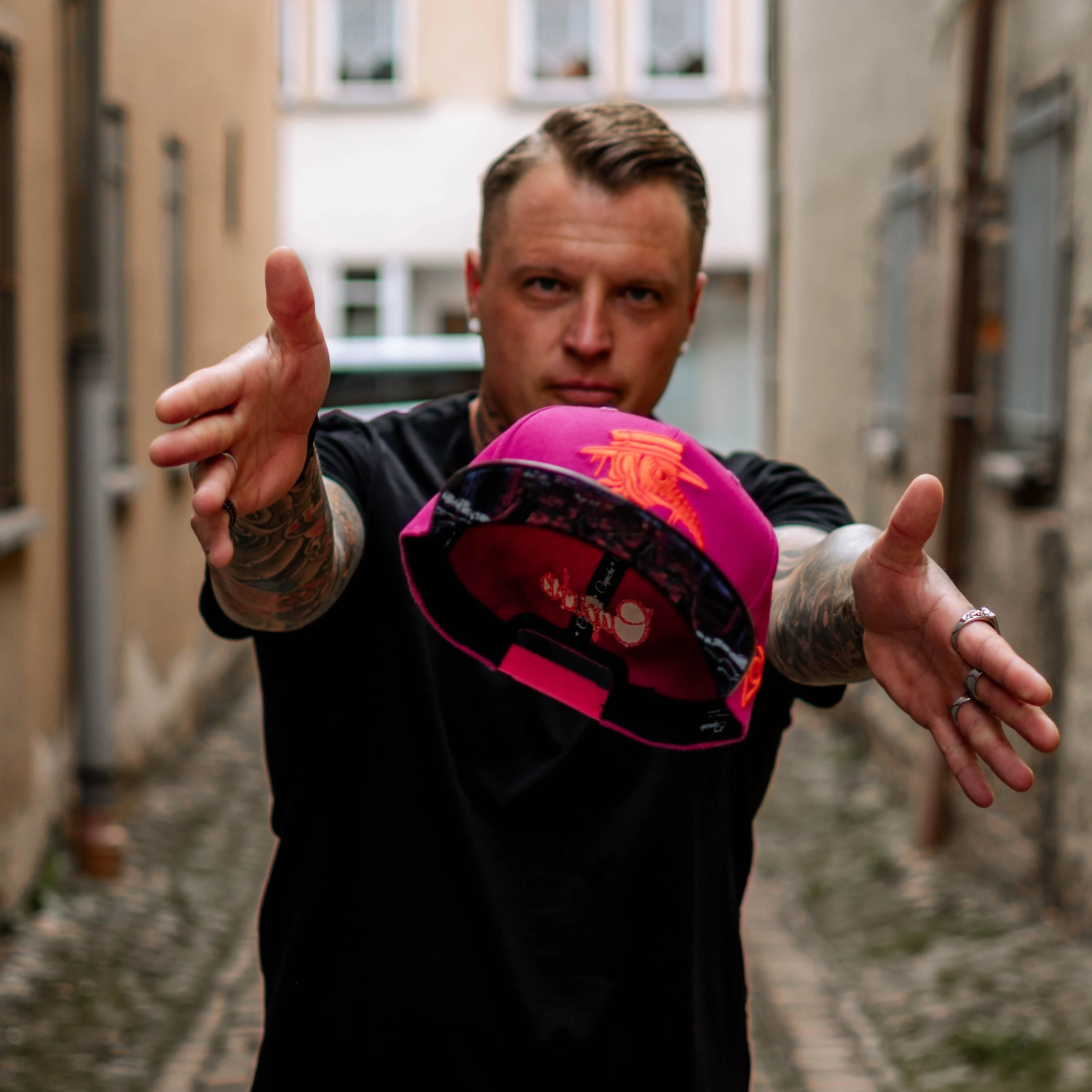 Death Plague Snapback - Ruby/Black Metallic - Image 7