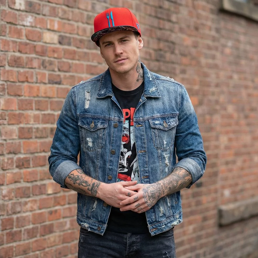 Dinner Time Snapback - Red/Black Metallic - Image 6