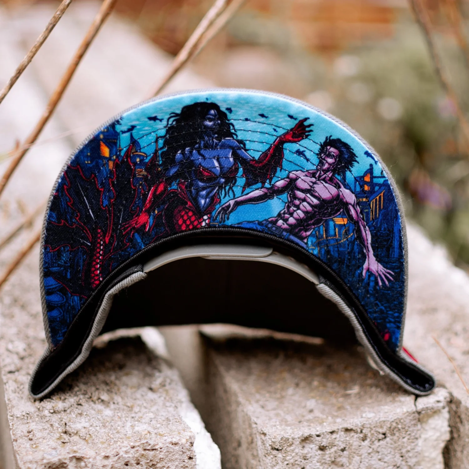 Evil Mermaid Snapback - Grey - Image 4