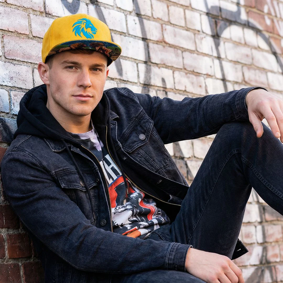Fighting Lions Snapback - Yellow Suede - Image 6