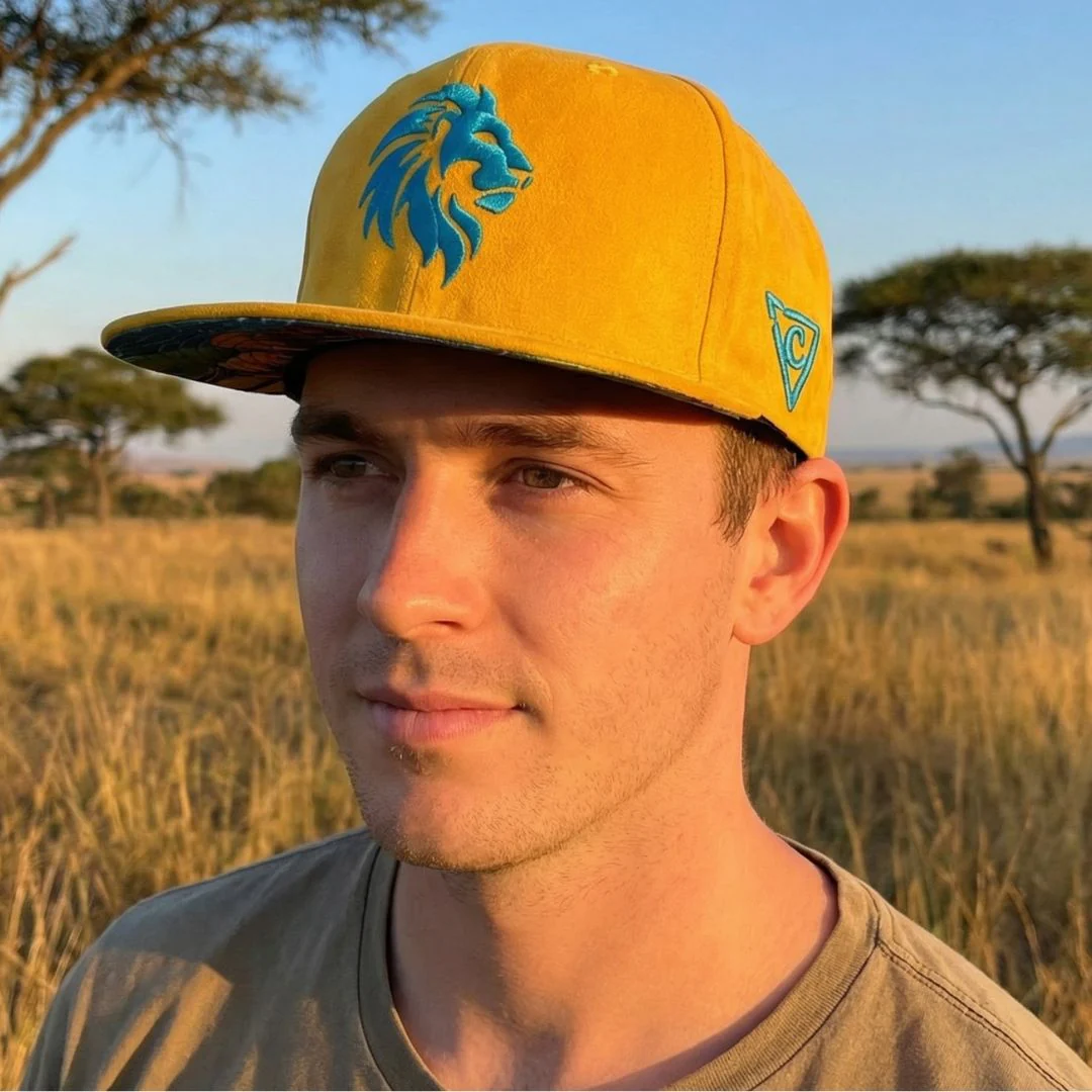 Fighting Lions Snapback - Yellow Suede - Image 7