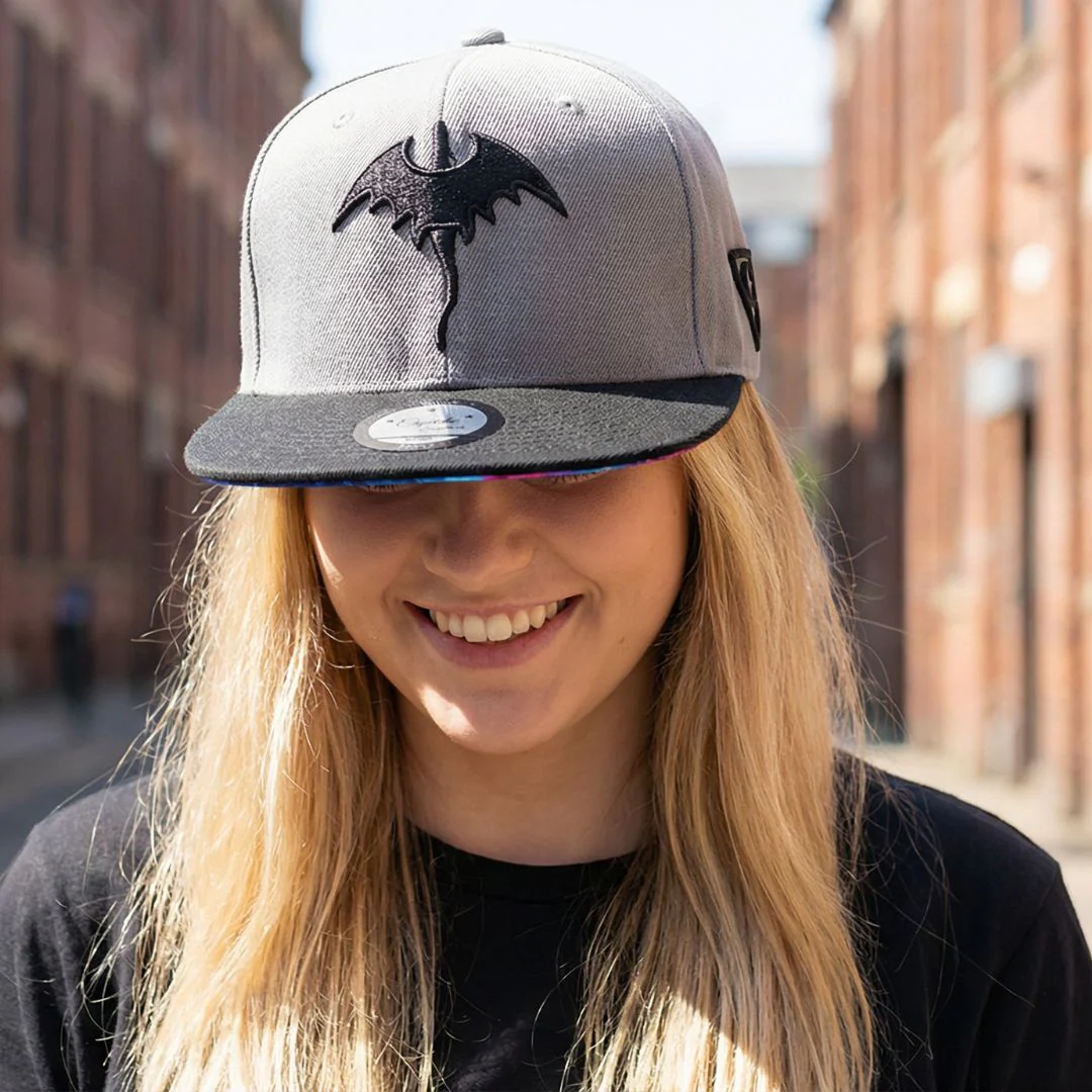 Fire Dragon Snapback - Grey/Black - Image 12
