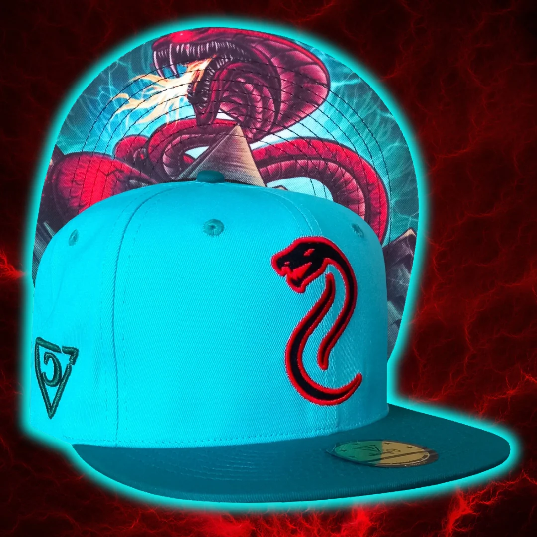 Fire Snake Snapback - Blue - Image 6
