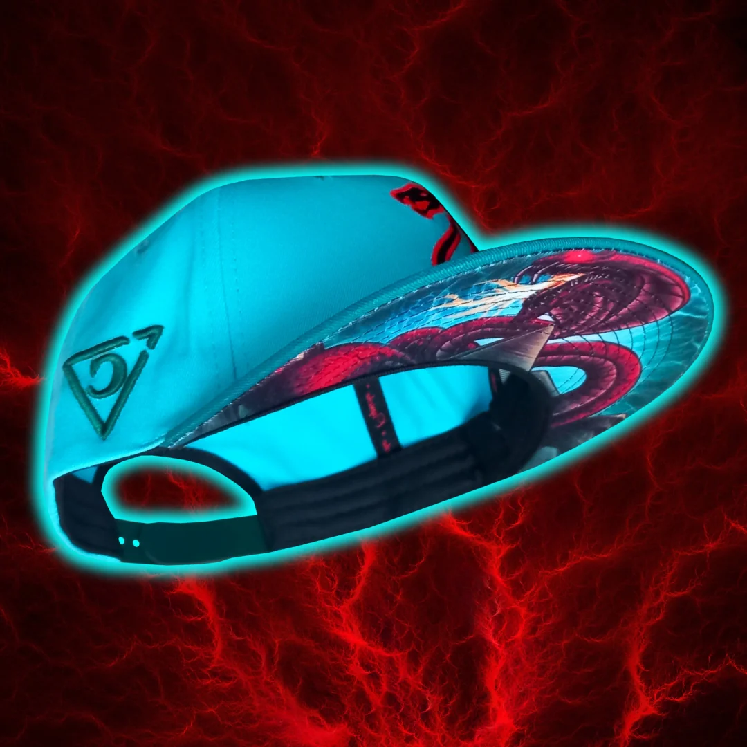 Fire Snake Snapback - Blue - Image 7