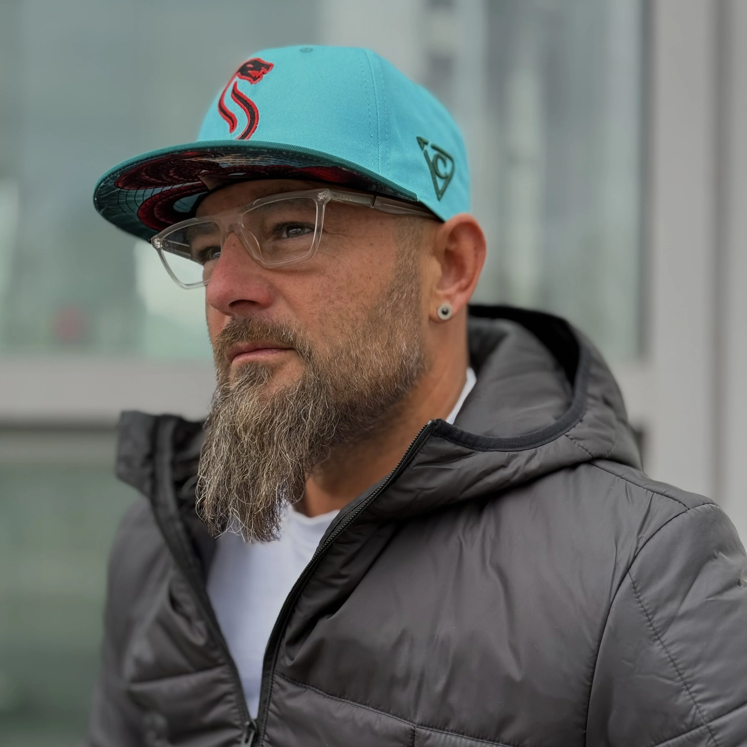 Fire Snake Snapback - Blue - Image 8