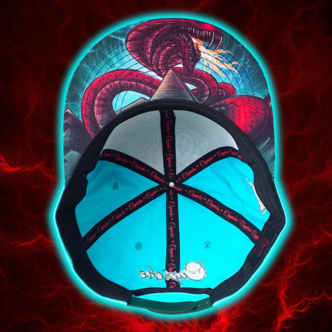 Fire Snake Snapback - Blue - Image 9