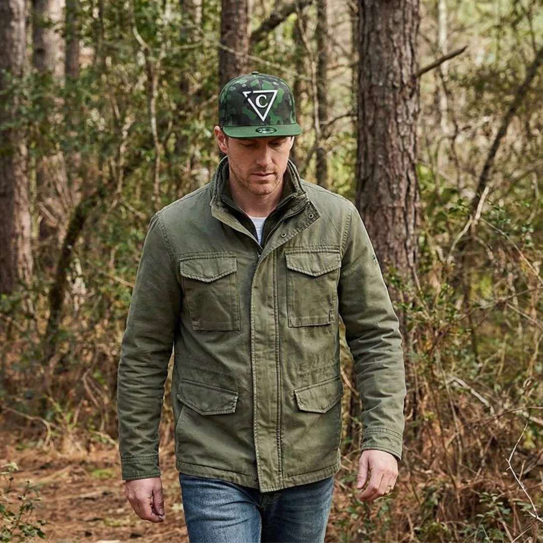 Green Camo Snapback - Suede Brim - Image 6