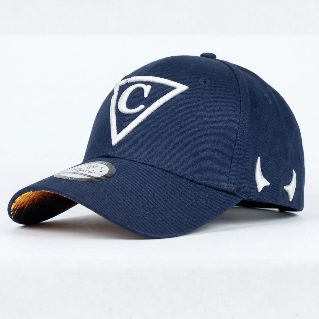 Haunted Place Curved Baseball Cap - Dark Blue - Image 8
