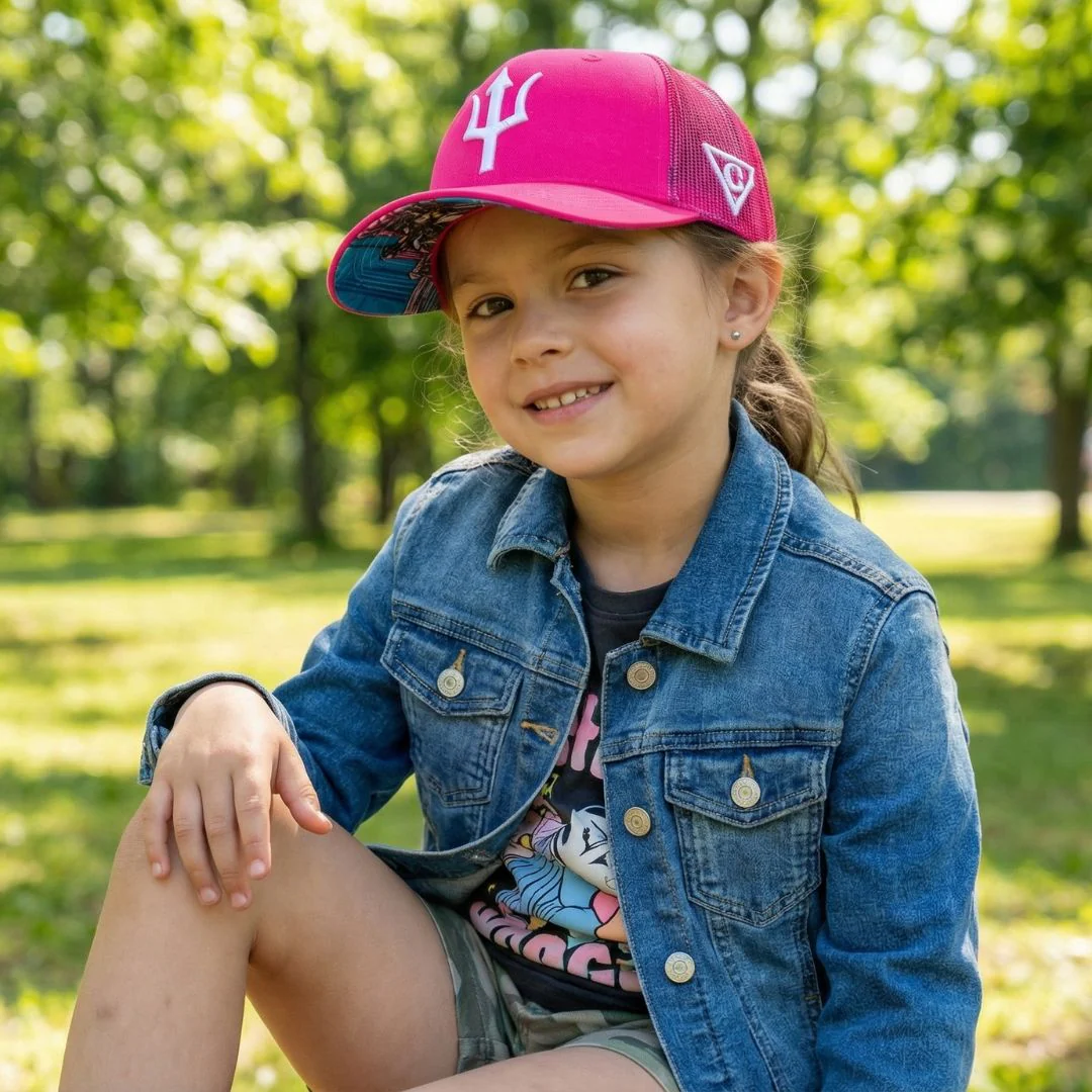 Hera Trucker Cap Child Size - Pink - Image 3