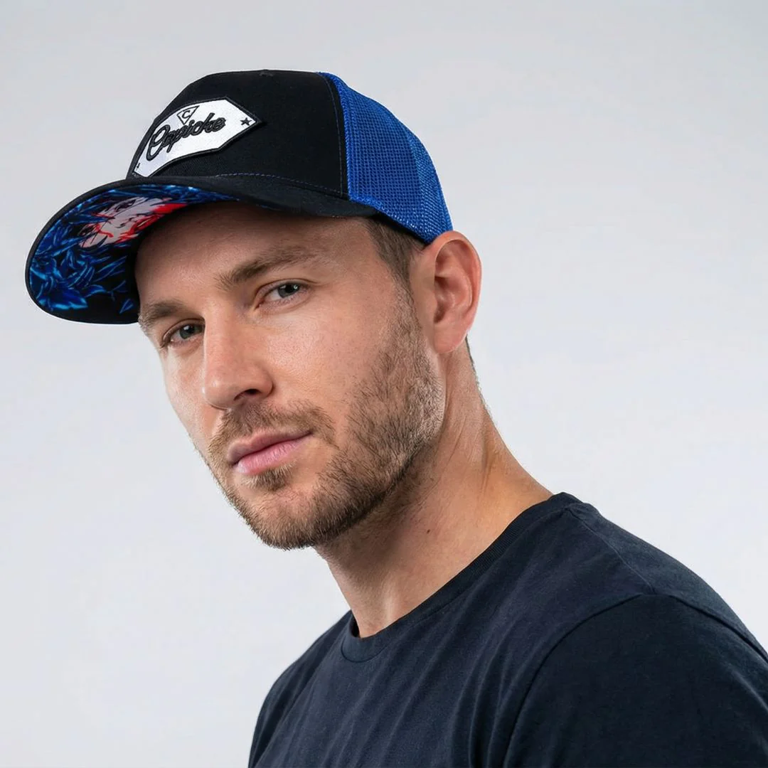 Hidden Lady Trucker Cap - Blue/Black - Image 4
