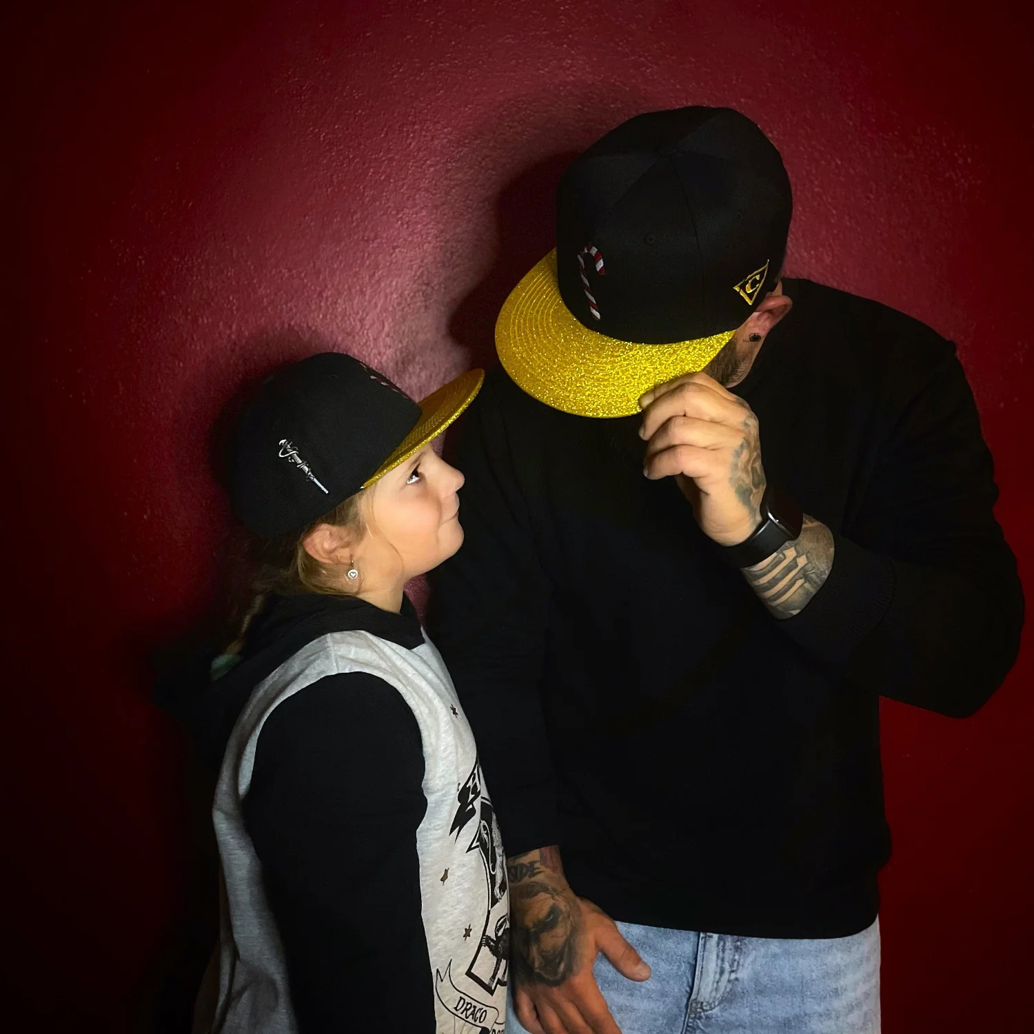 Holiday Feast Snapback - Black/Gold Glitter - Image 16
