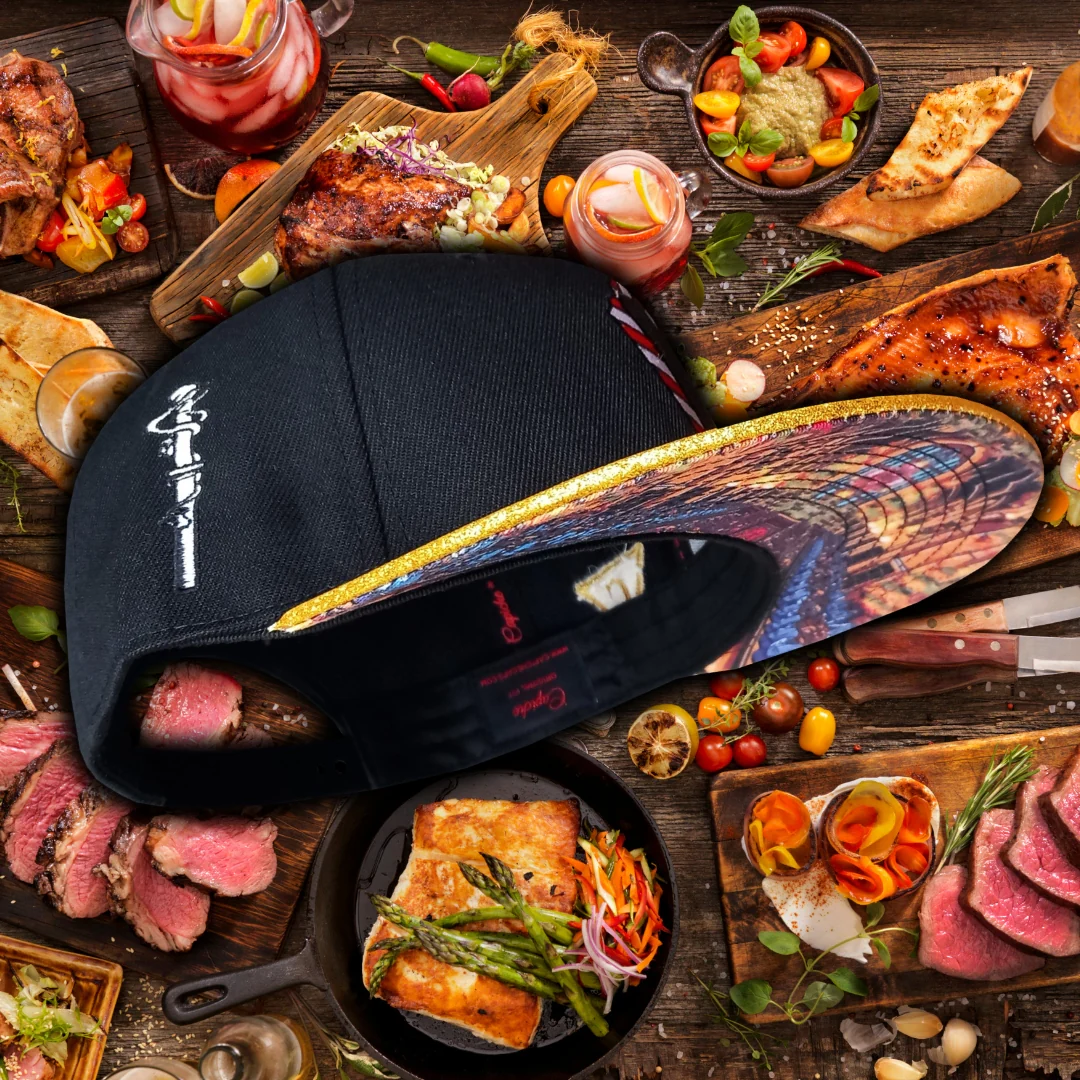 Holiday Feast Snapback - Black/Gold Glitter - Image 21