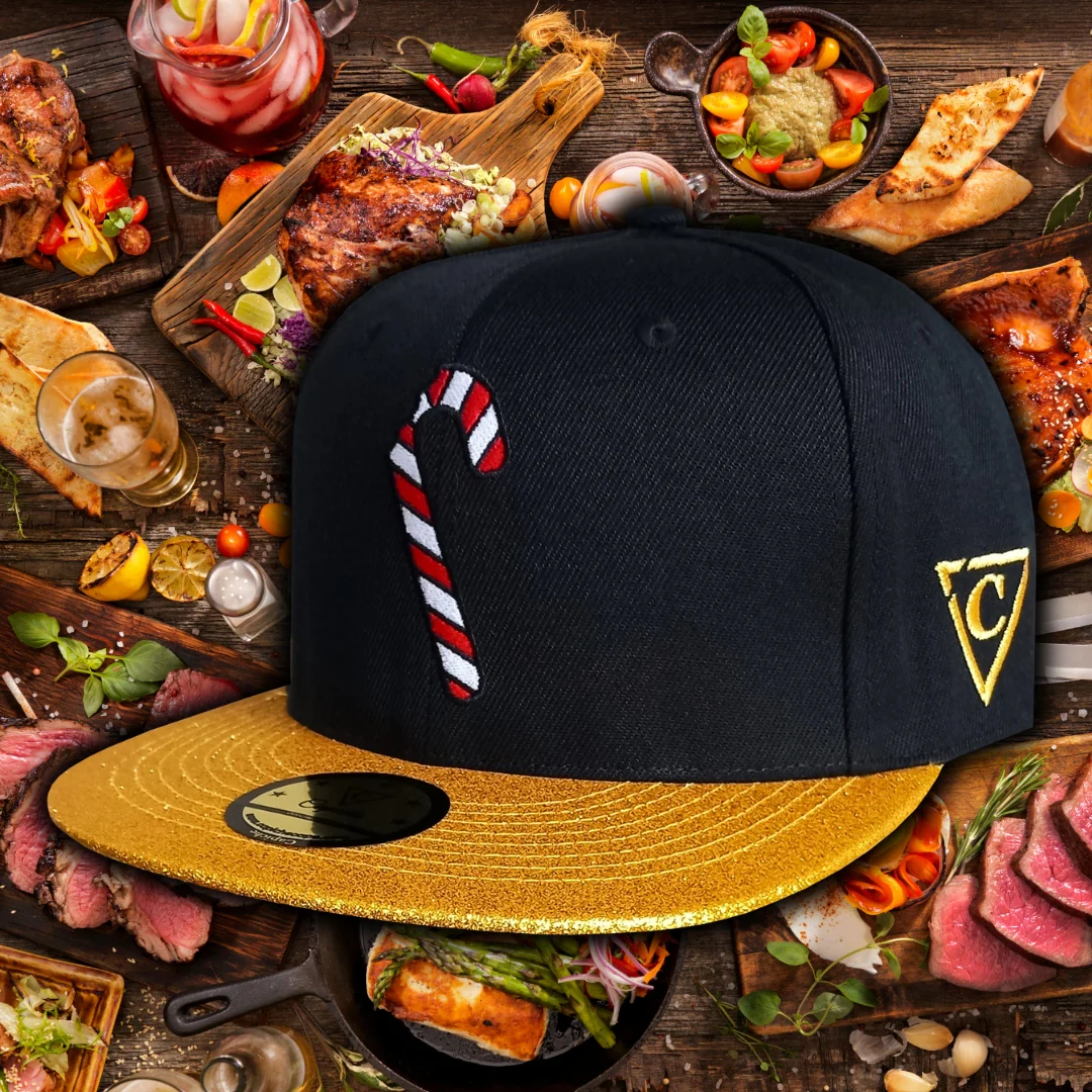 Holiday Feast Snapback - Black/Gold Glitter - Image 23