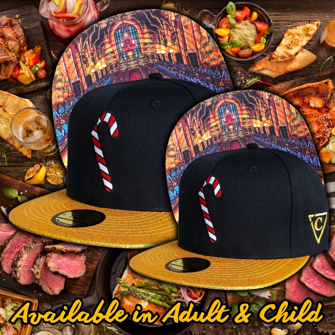 Holiday Feast Snapback - Black/Gold Glitter - Image 24