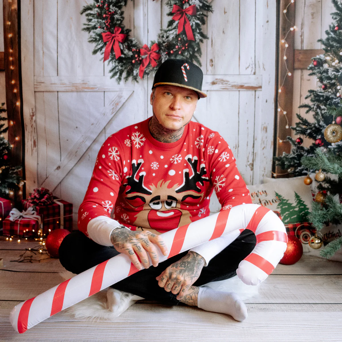 Holiday Feast Snapback - Black/Gold Glitter - Image 6