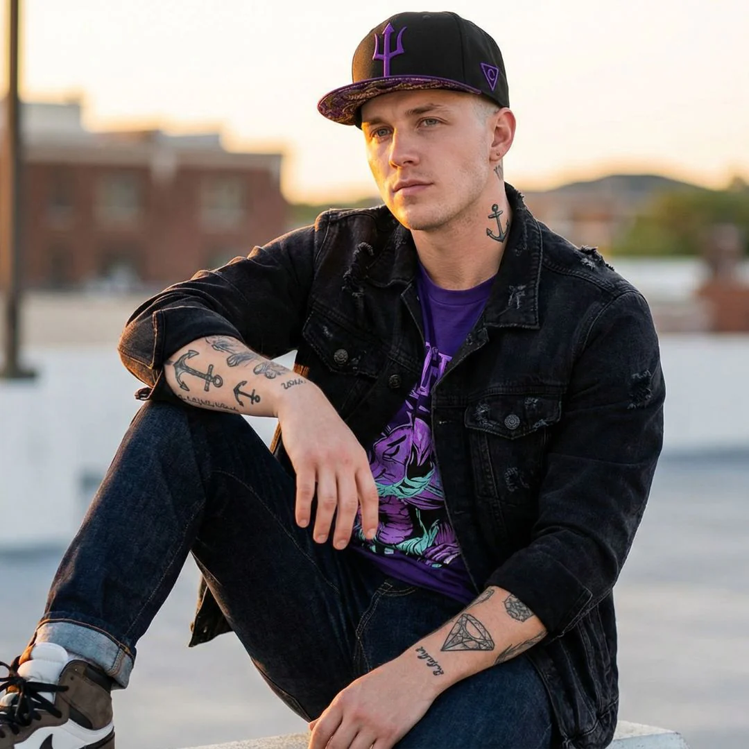 Hydra Snapback - Black/Purple - Image 3