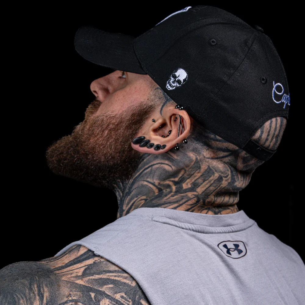 Immortal Horse Curved Baseball Cap - Black - Image 3