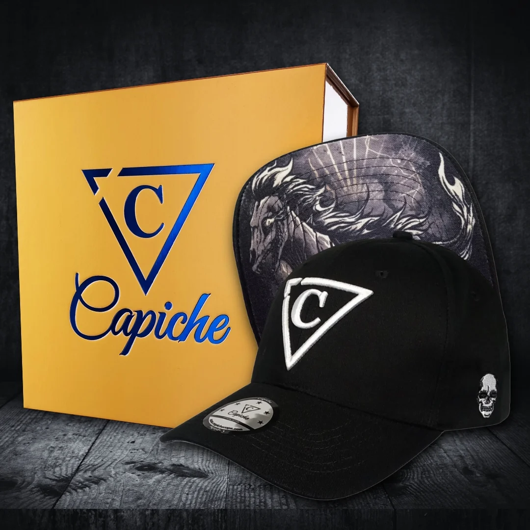 Immortal Horse Curved Baseball Cap - Black - Image 7