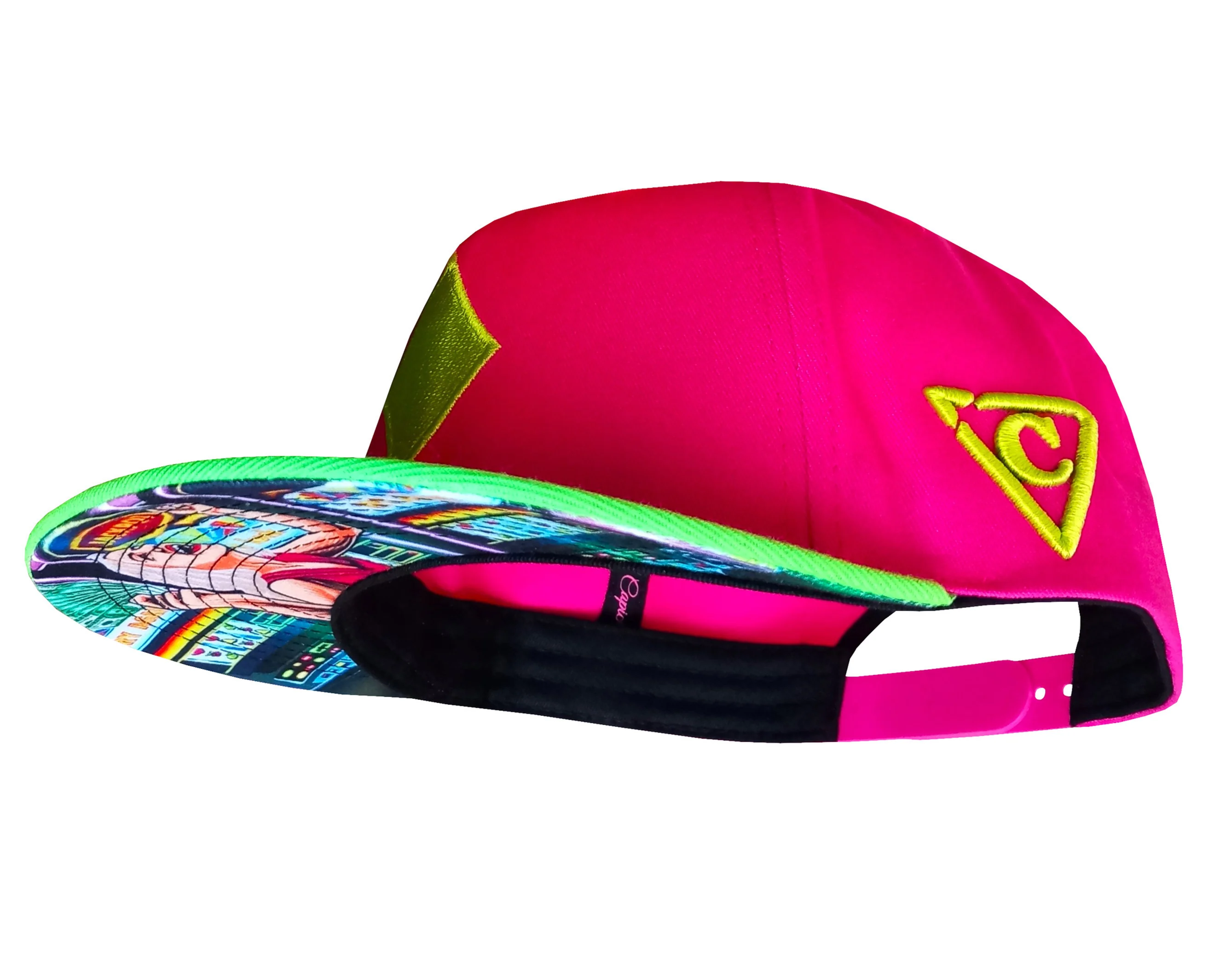 Jackpot Snapback - Neon Green/Neon Pink - Image 6