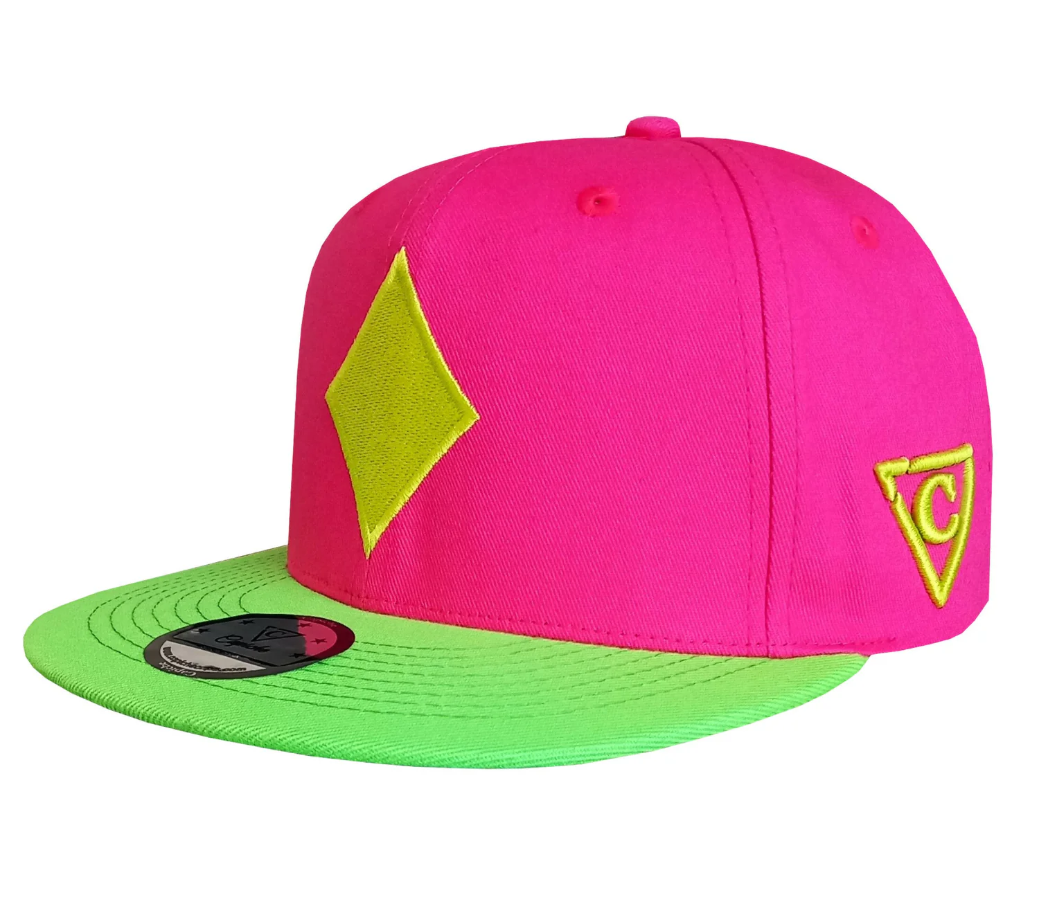Jackpot Snapback - Neon Green/Neon Pink - Image 7
